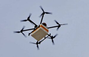 Meituan fast food delivery drone.